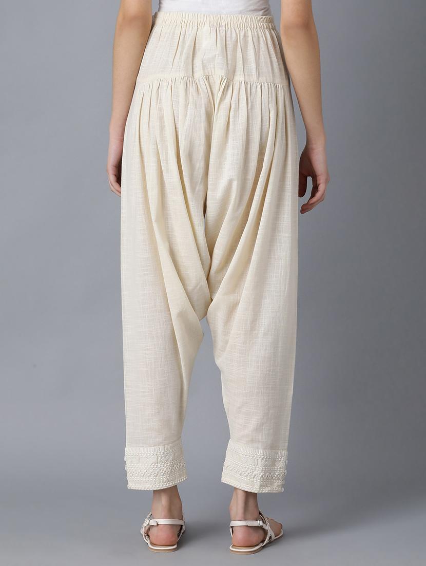 beige cotton salwar salwars - 17790878 - Standard Image - 2