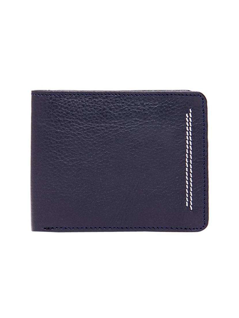 blue leather wallet