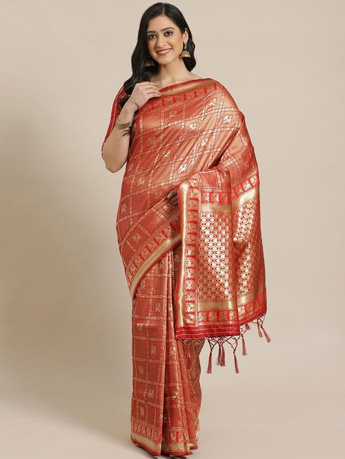 women's banarasi saree with blouse - 17792081 -  Standard Image - 0