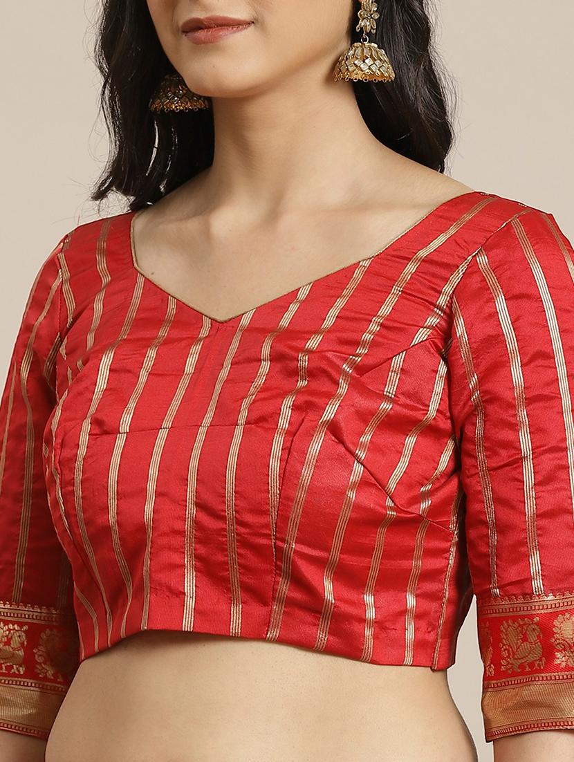 women's banarasi saree with blouse - 17792081 - Standard Image - 2