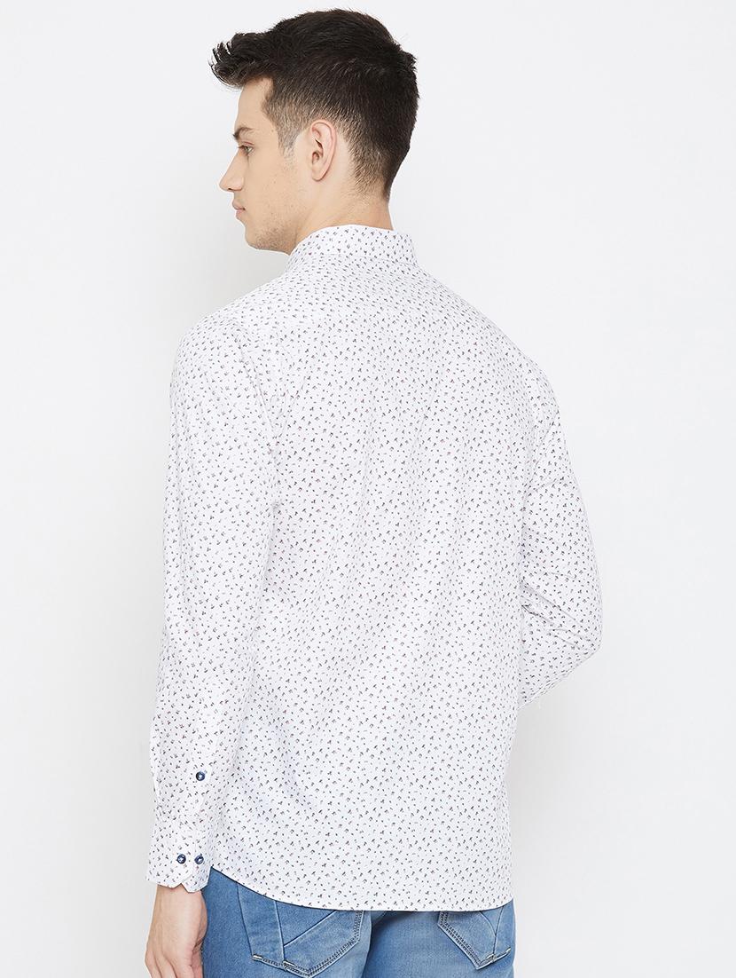 white printed casual shirt - 17792180 - Standard Image - 2