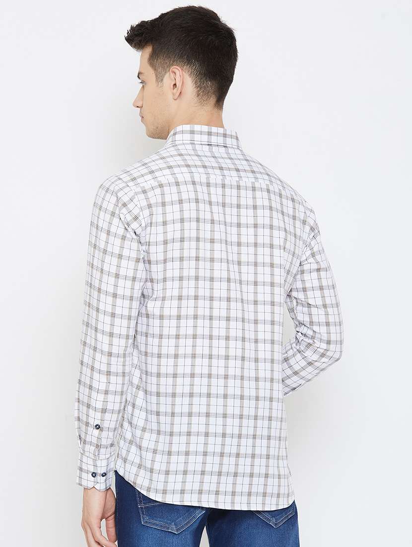 white checkered casual shirt - 17792184 -  Standard Image - 2