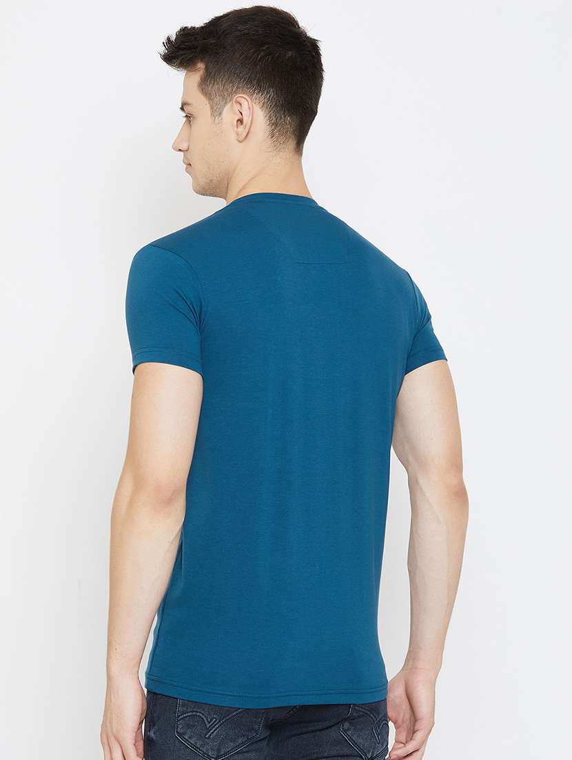 teal printed t-shirt - 17792197 - Standard Image - 2