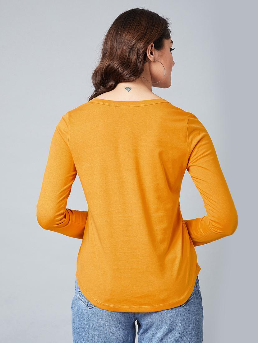 v-neck solid top - 17792365 - Standard Image - 2