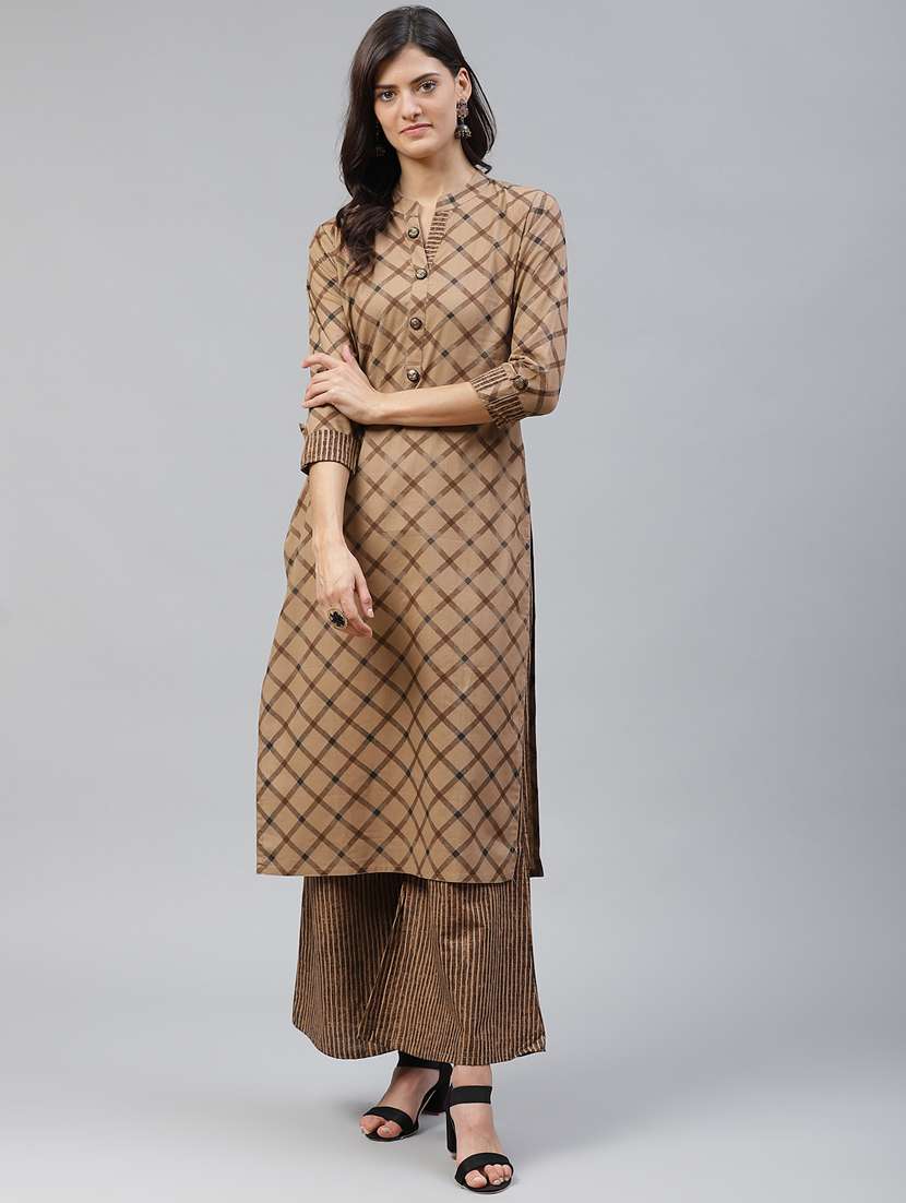 printed kurta palazzo set