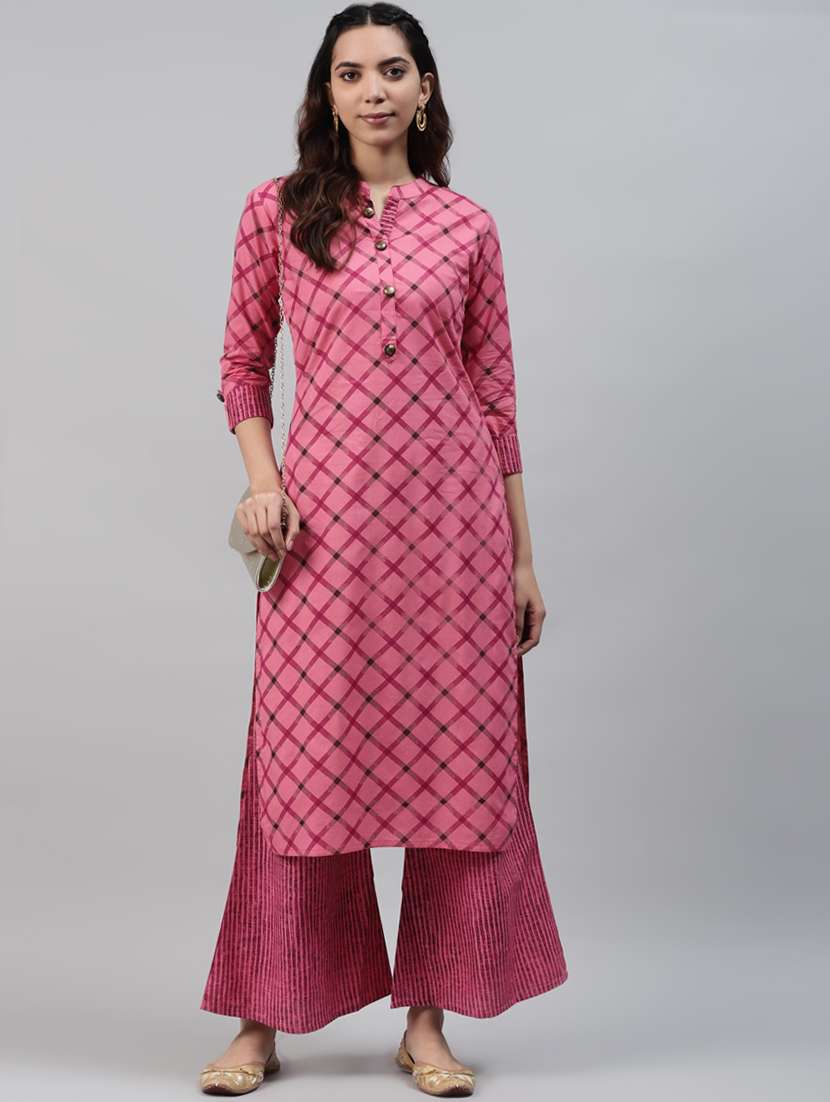 printed kurta palazzo set