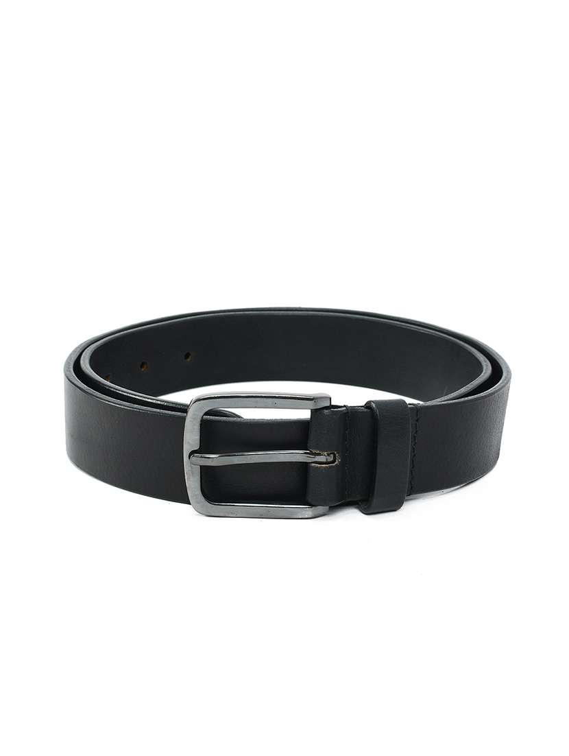 black leather belt