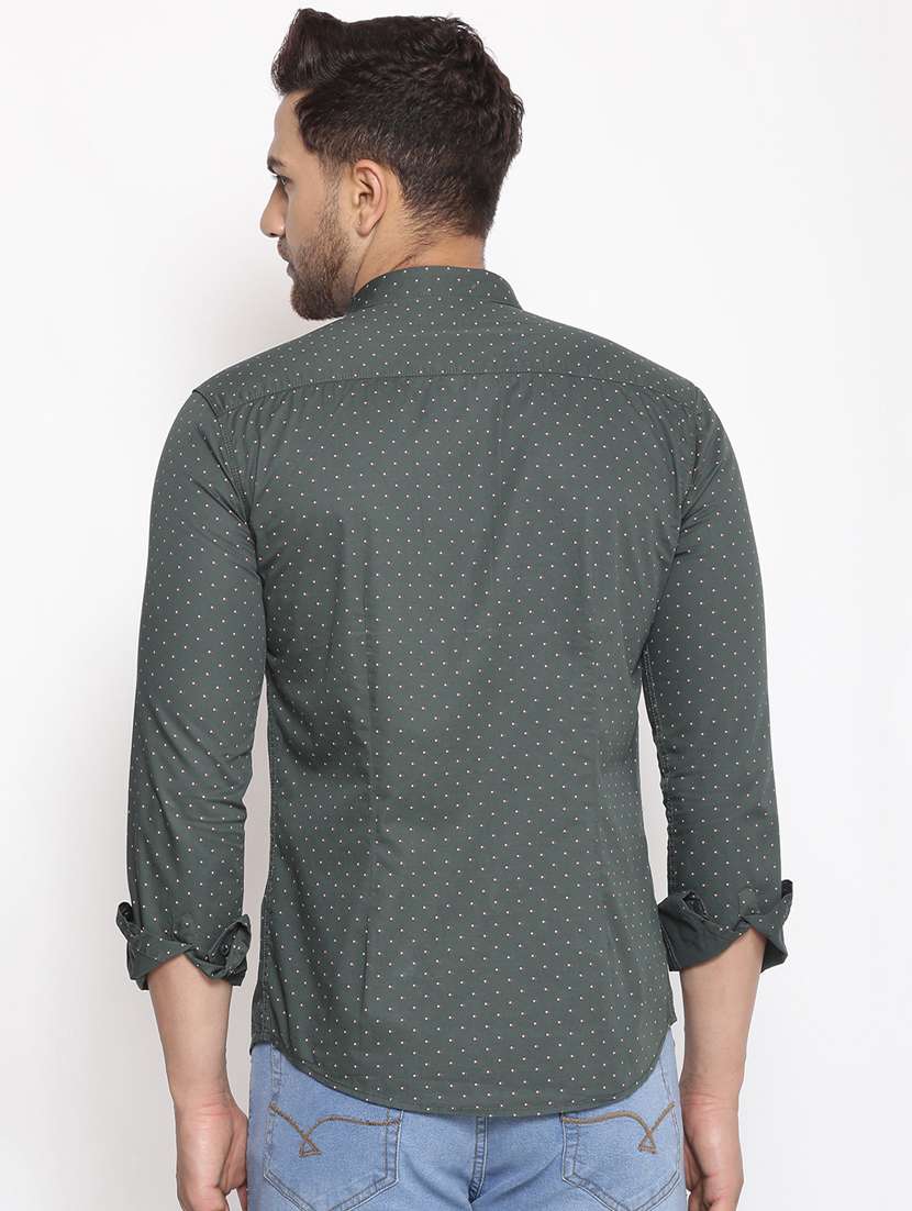 mens polka dots casual shirt - 17795922 - Standard Image - 2