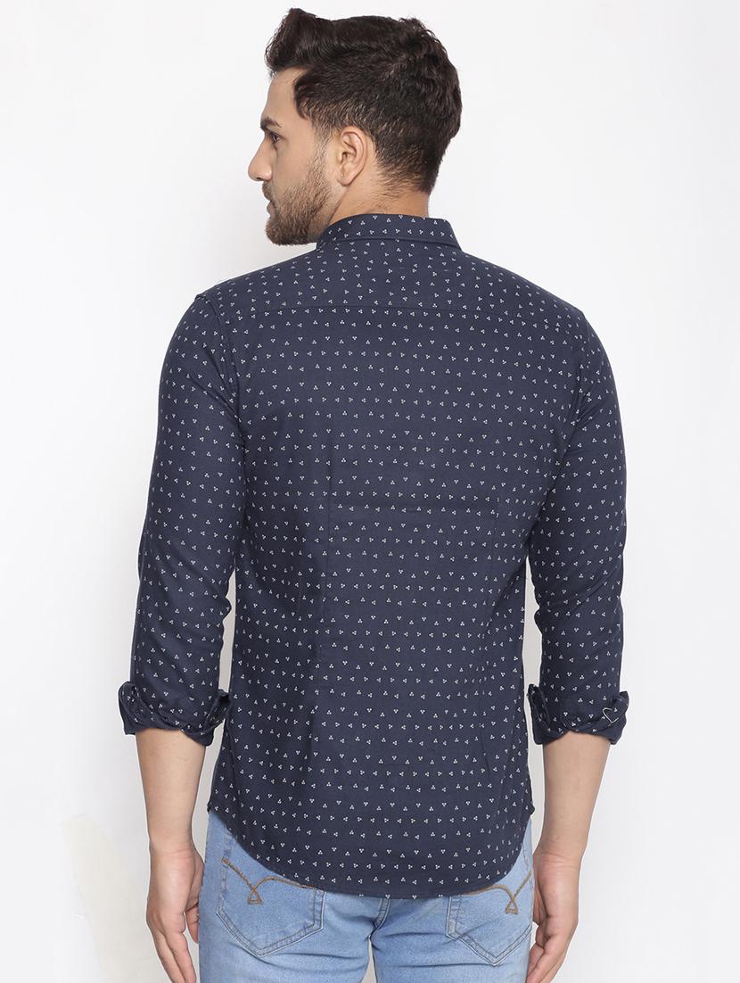 mens geometric casual shirt - 17795949 - Standard Image - 2