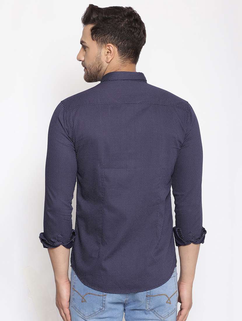 mens micro print casual shirt - 17795977 -  Standard Image - 2