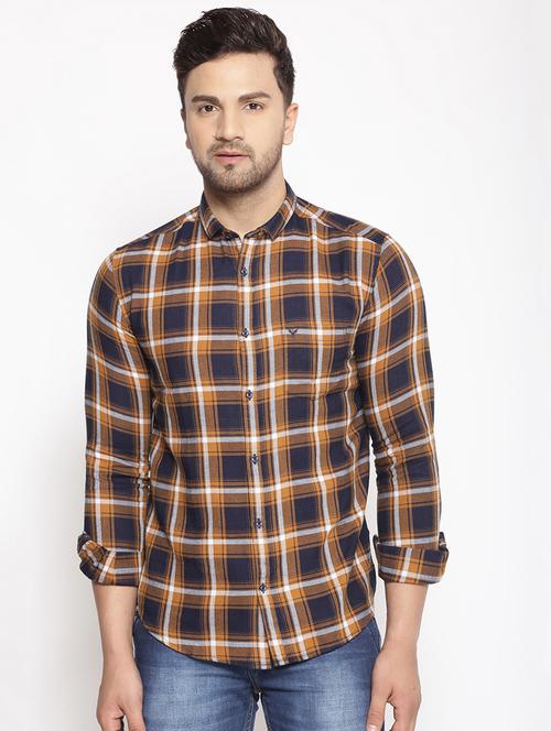 mens checks casual shirt - 17796015 - Standard Image - 0