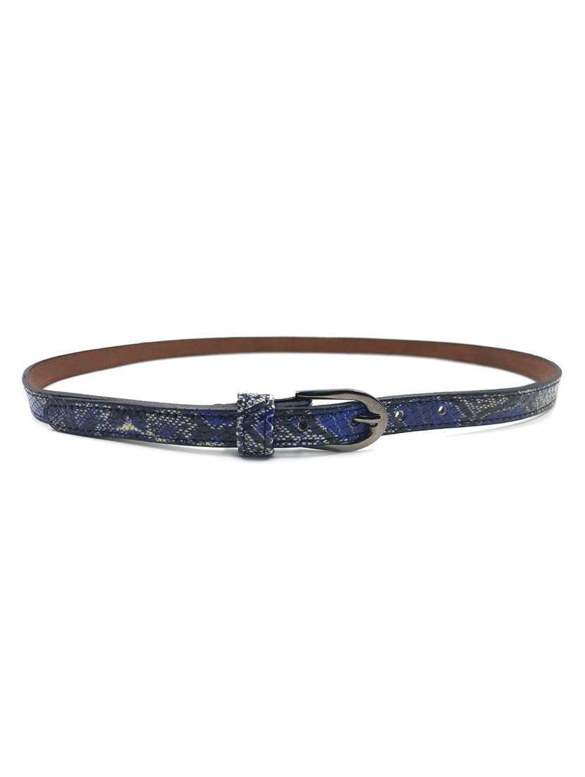 blue leather belt - 17796117 -  Standard Image - 2