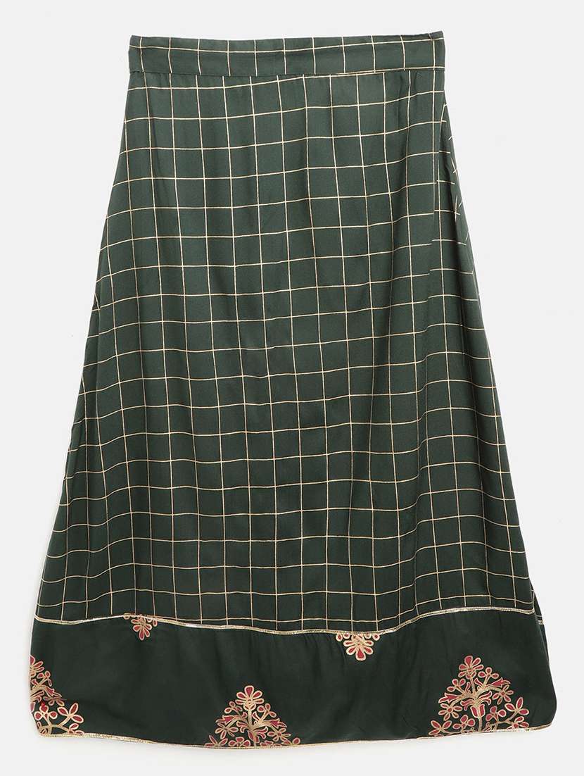 green viscose lehenga choli - 17797423 -  Standard Image - 2