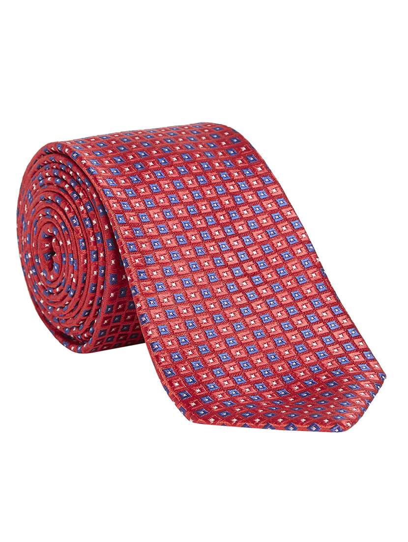 red polyester tie