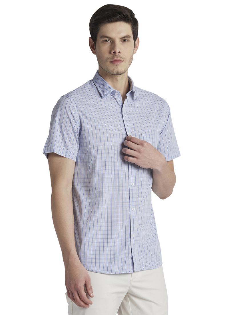 grey checkered casual shirt - 17801810 - Standard Image - 2