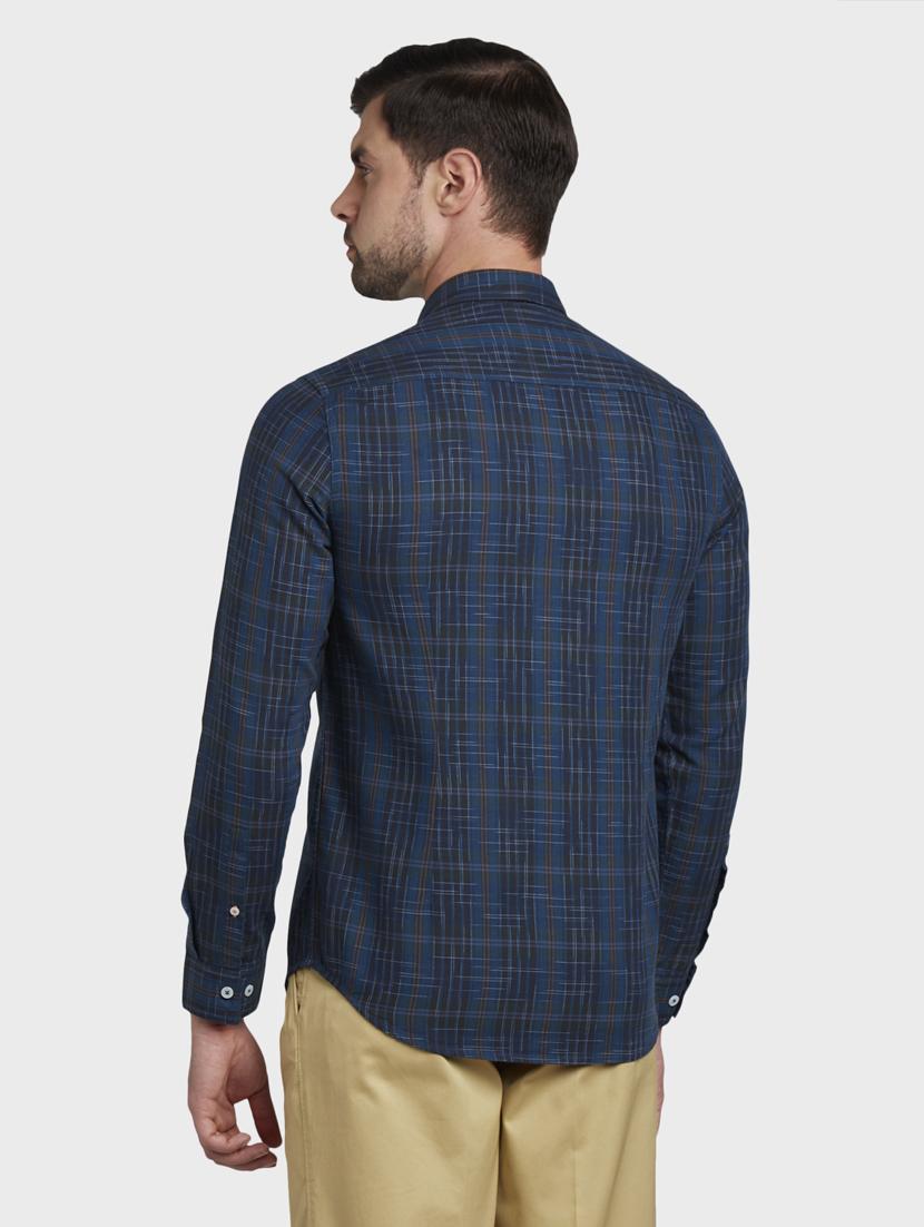 teal checkered casual shirt - 17801926 - Standard Image - 2