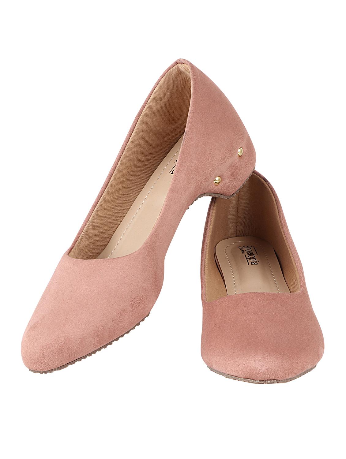 pink suede slip on pumps - 17805792 - Standard Image - 2