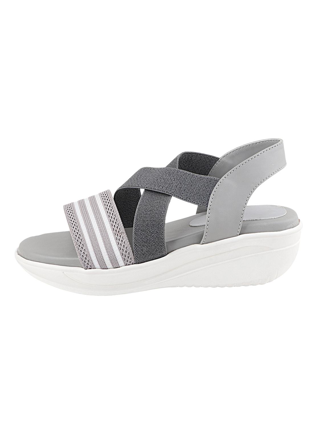 grey synthetic back strap sandals - 17805837 - Standard Image - 2