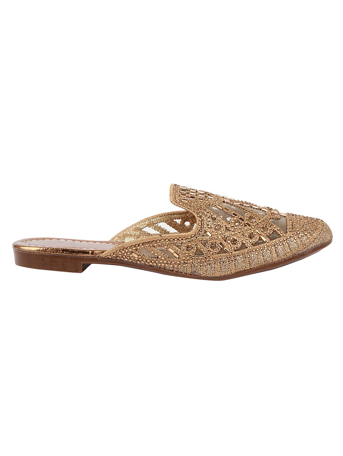copper slip on mules - 17806234 - Standard Image - 2