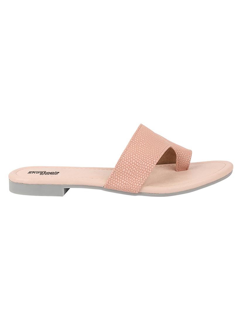 pink synthetic slip on sandals - 17806253 - Standard Image - 2