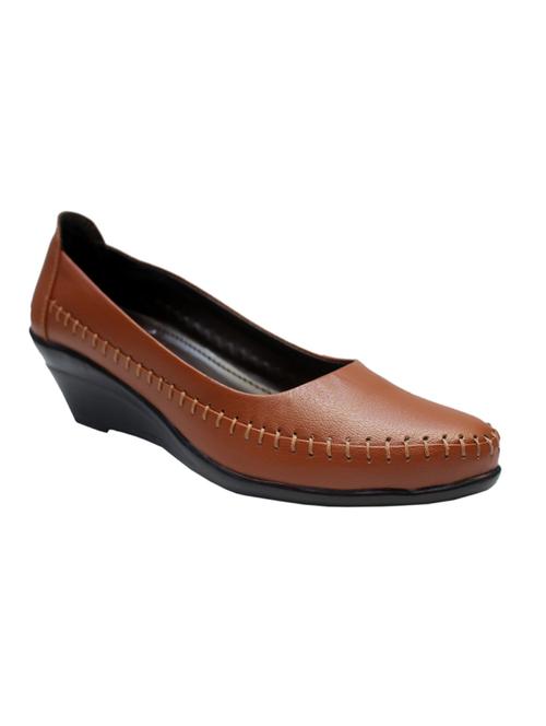 brown slip on wedges - 17806734 -  Standard Image - 0