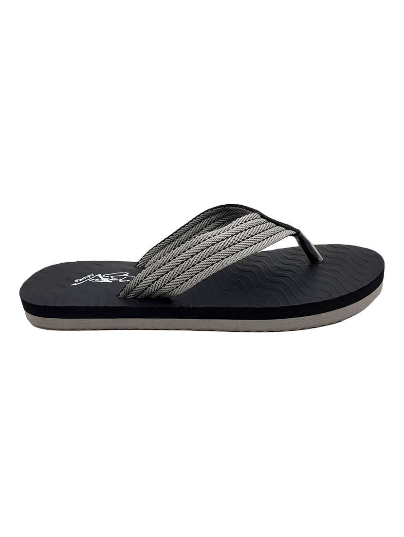 black rubber toe separator flip flops - 17807153 - Standard Image - 2