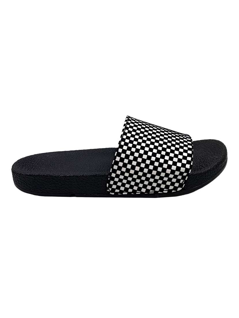 black slip on flip flop - 17807188 - Standard Image - 2