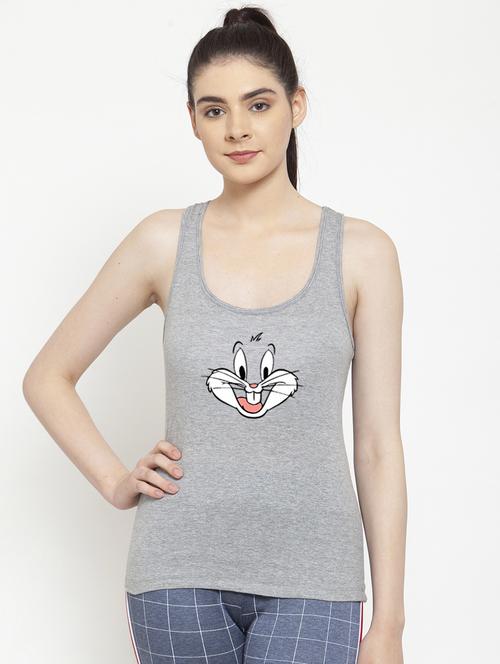 racer back graphic tank top - 17807282 - Standard Image - 0