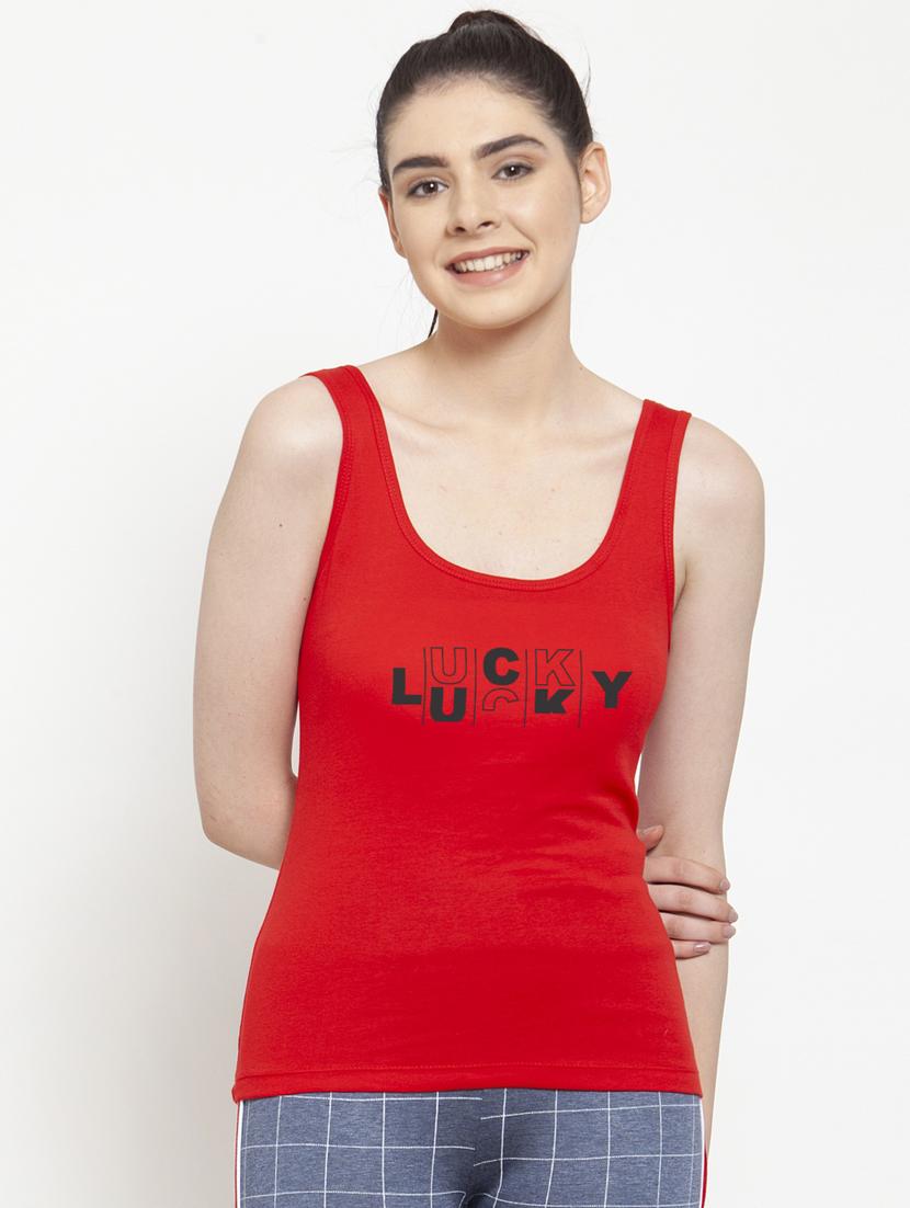 scoop neck graphic tank top - 17807403 - Zoom Image - 0