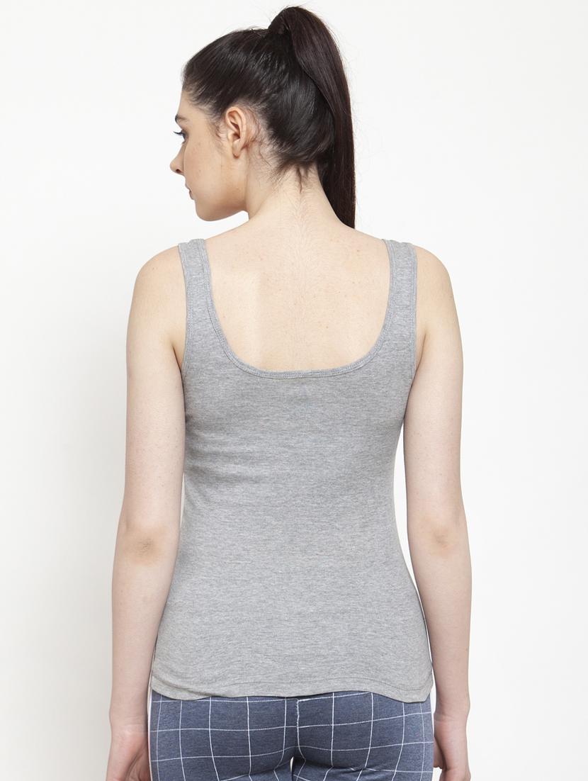 round neck printed tank top - 17807437 - Standard Image - 2