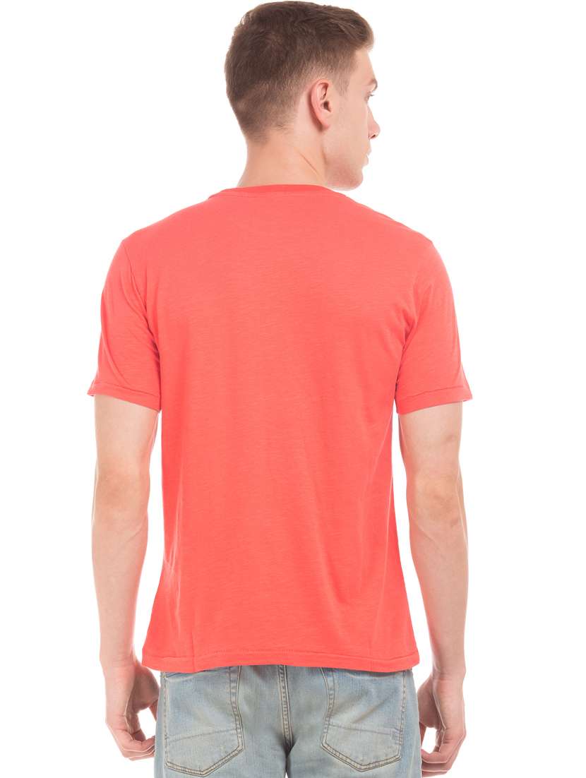 orange chest printed t-shirt - 17807857 - Standard Image - 2