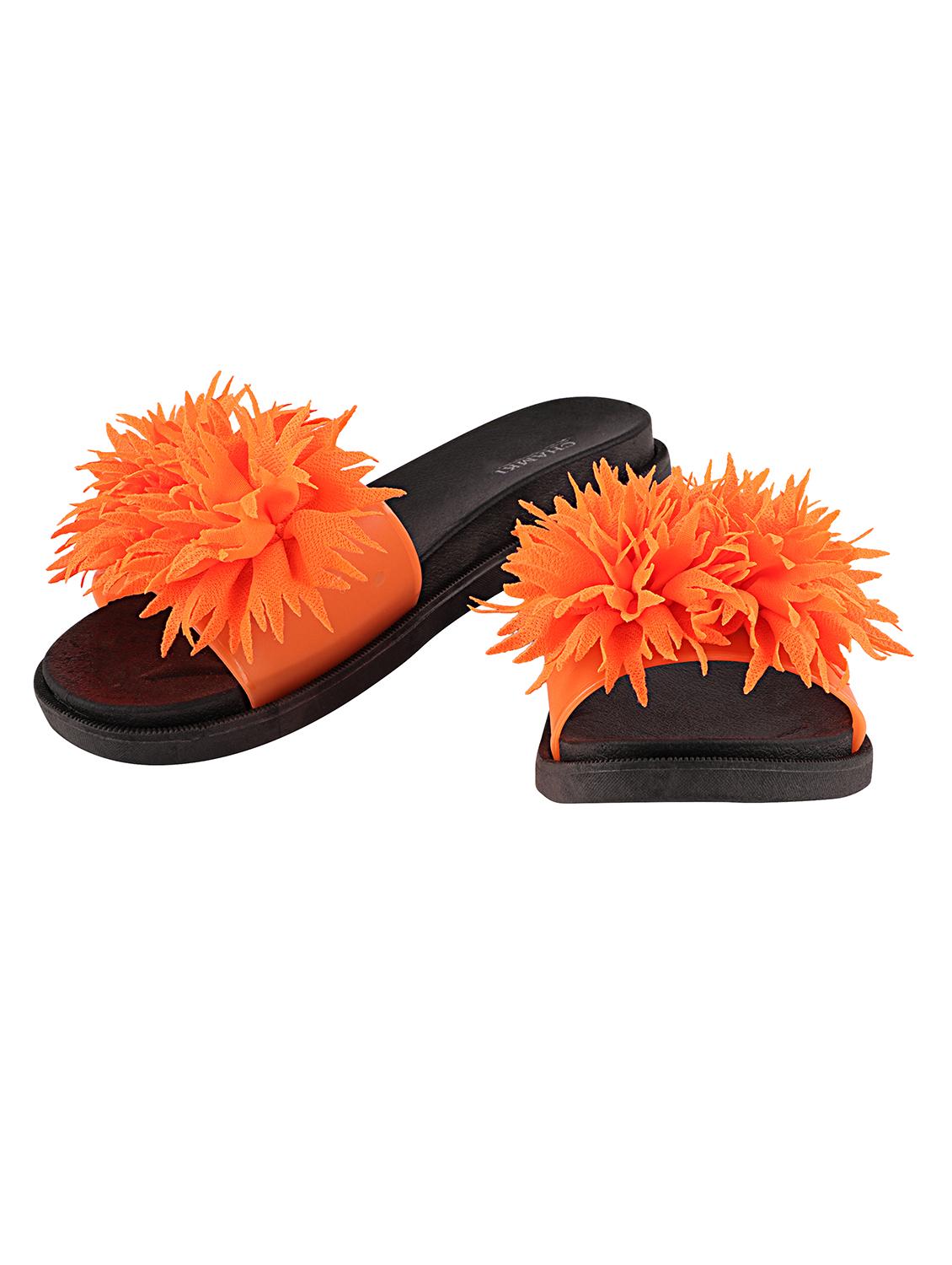 orange synthetic slippers flip flops - 17808263 - Standard Image - 2