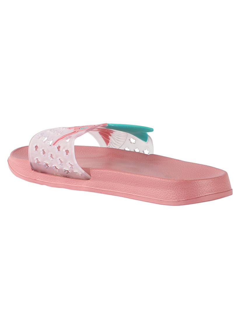 pink synthetic slides flip flops - 17808267 - Standard Image - 2