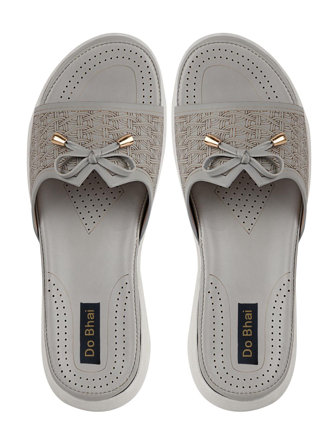grey synthetic slip on sandals - 17809584 - Standard Image - 2