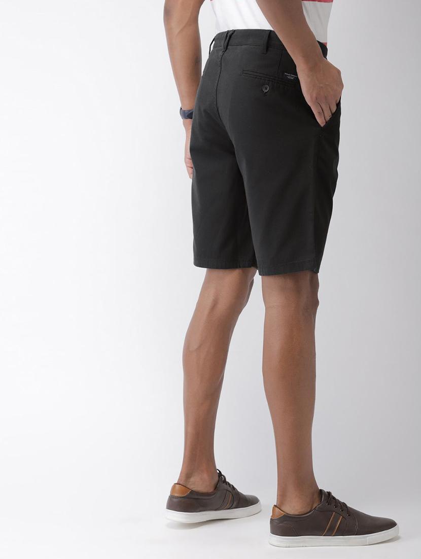 black solid bermuda shorts - 17809641 - Standard Image - 2