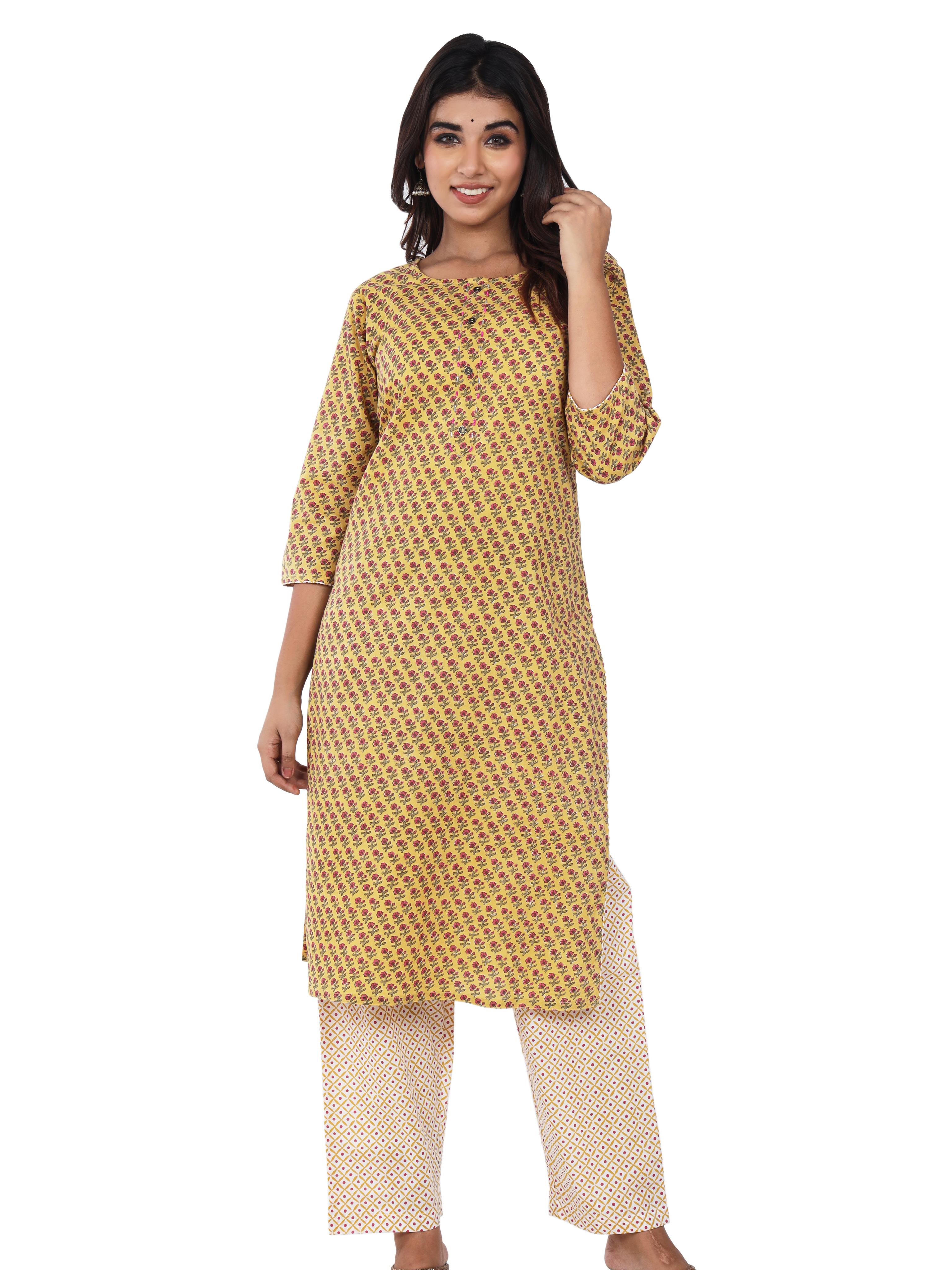sequin crafts women's cotton printed kurti - 17810044 - Standard Image - 2