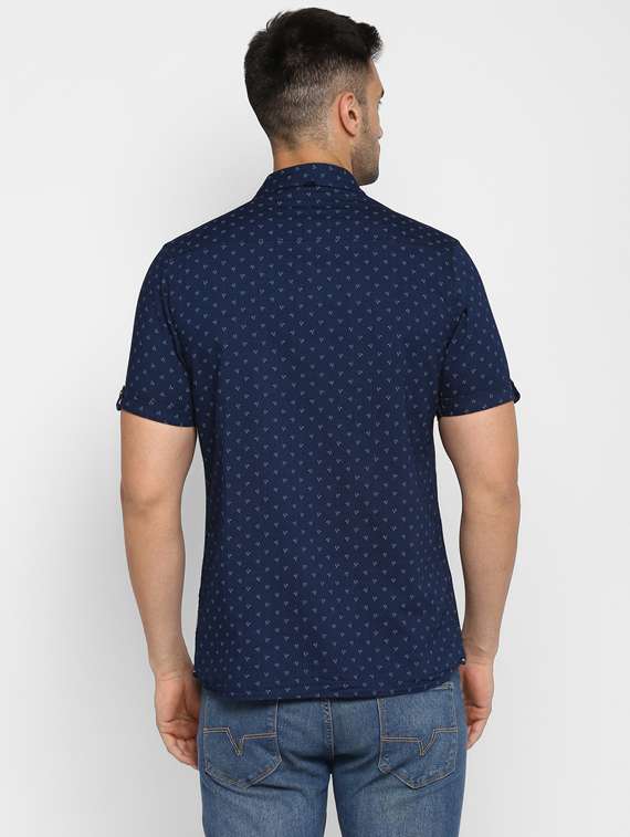 mens printed casual shirt - 17812210 - Standard Image - 2
