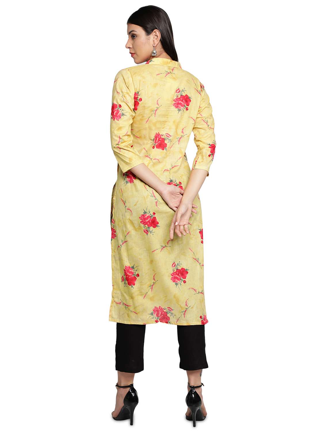 women's straight kurta - 17812726 - Standard Image - 2