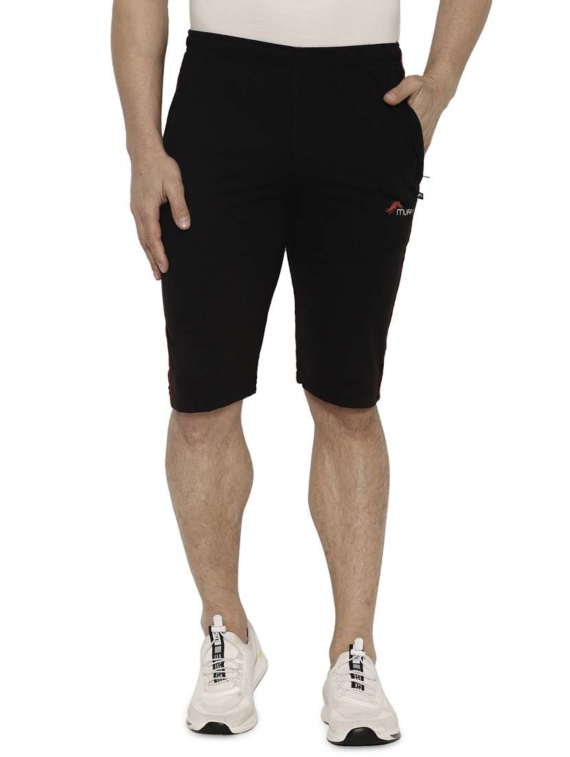 black side striped shorts