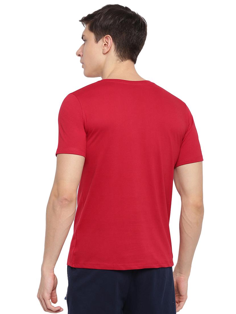 red chest print t-shirt - 17812864 - Standard Image - 2