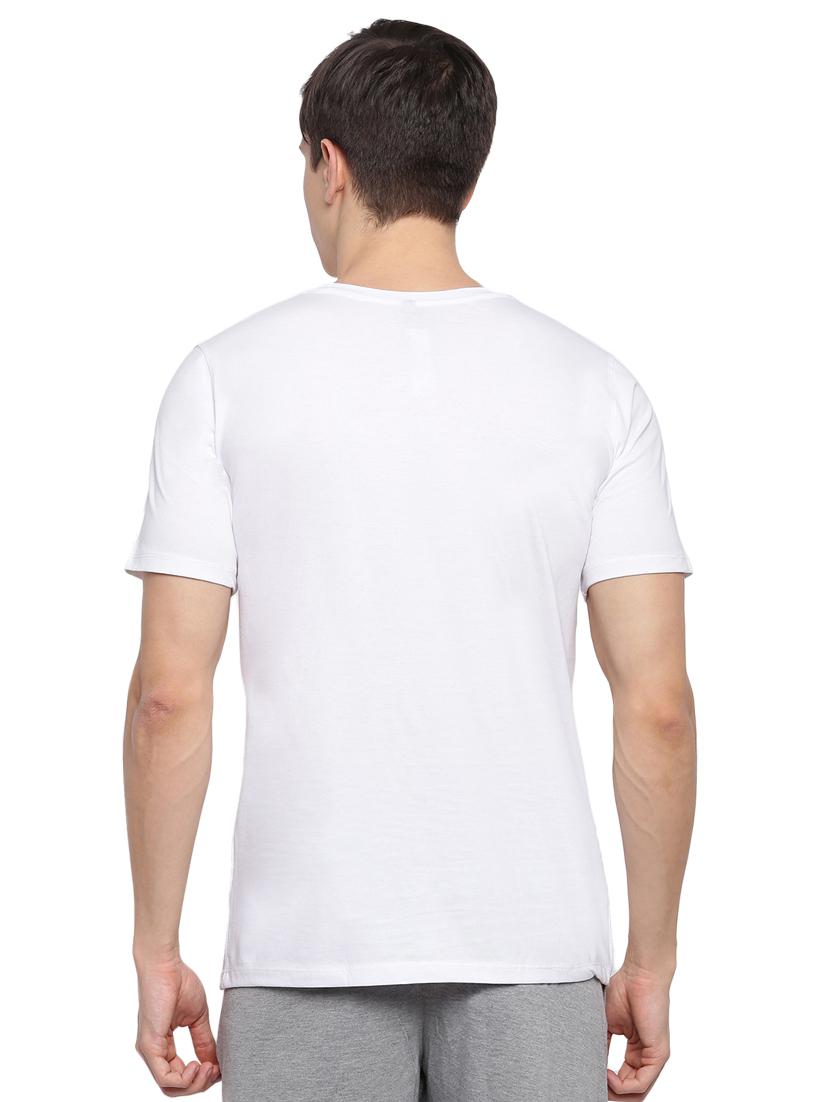 white chest print t-shirt - 17812873 - Standard Image - 2