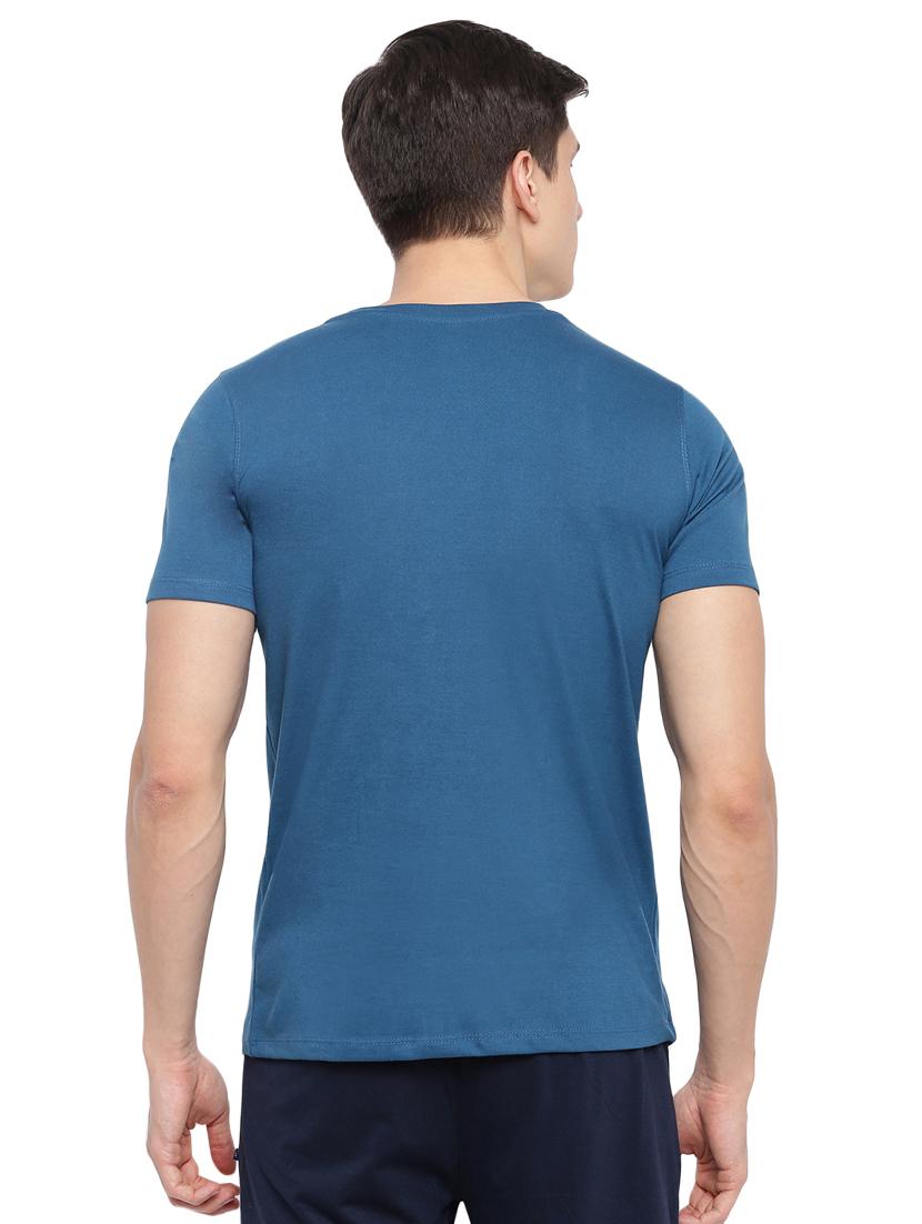 men chest print round neck t-shirts - 17812874 - Standard Image - 2