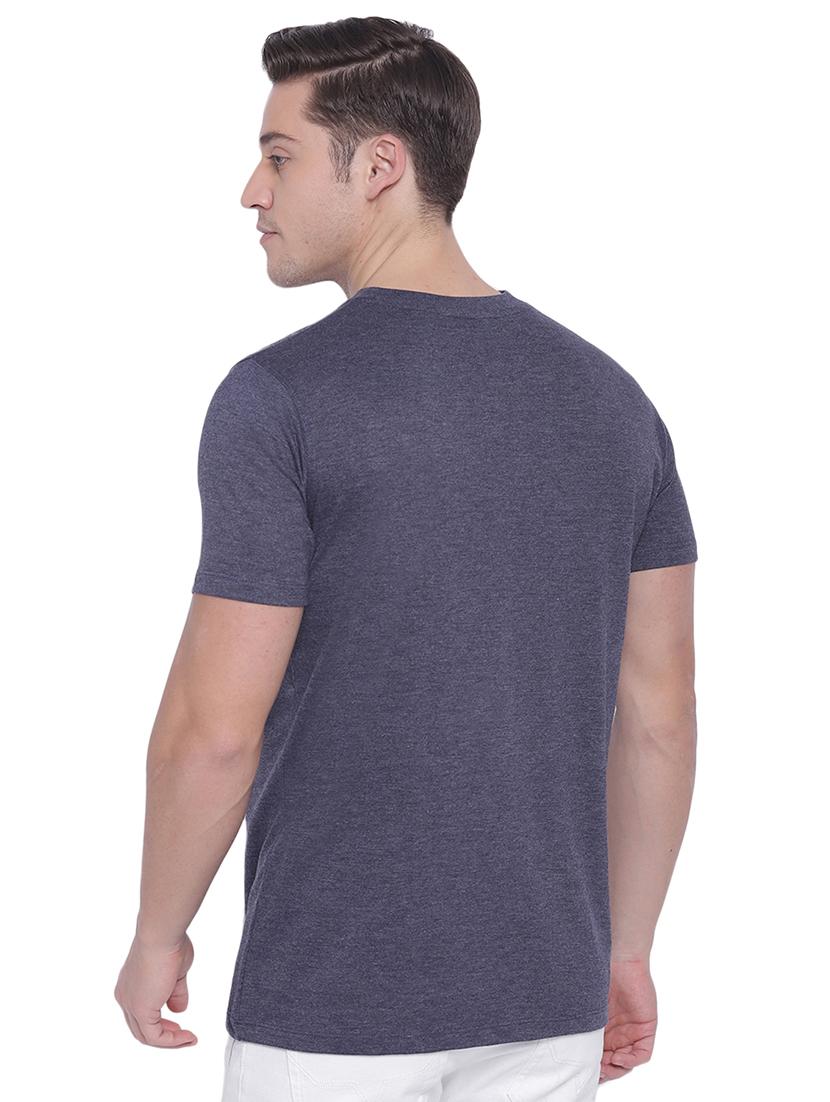 blue solid t-shirt - 17812881 - Standard Image - 2