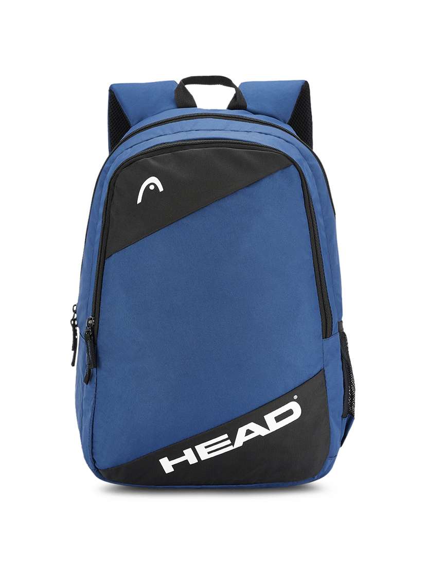 navy polyester backpack