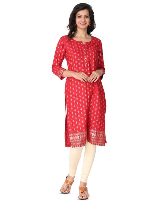 women's straight kurta - 17813586 -  Standard Image - 0