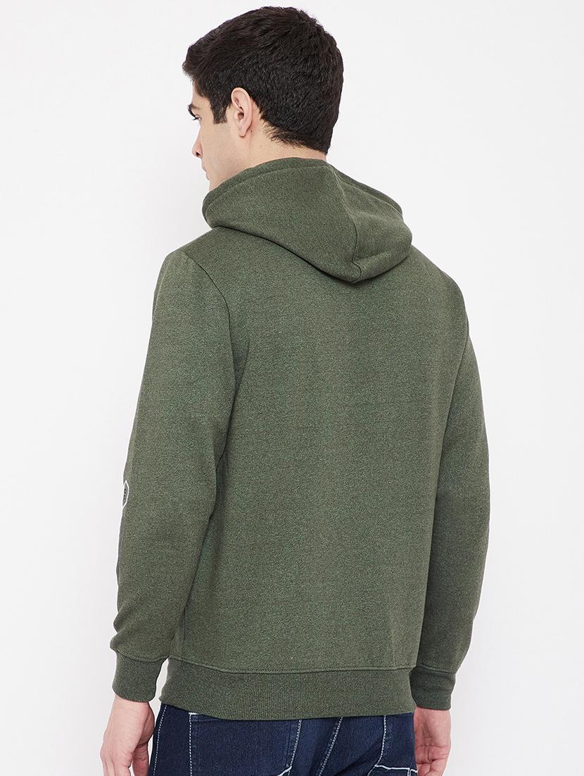 olive green printed sweatshirt - 17813976 - Standard Image - 2