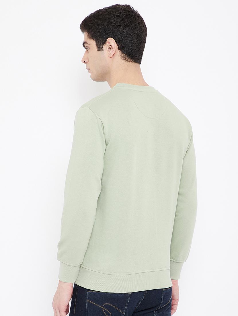 olive green printed sweatshirt - 17813978 - Standard Image - 2