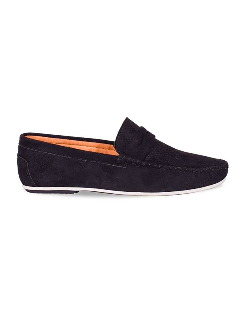black suede slip on loafers - 17814489 -  Standard Image - 2