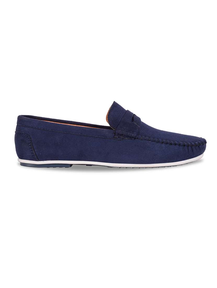 blue suede slip on loafers - 17814490 -  Standard Image - 2