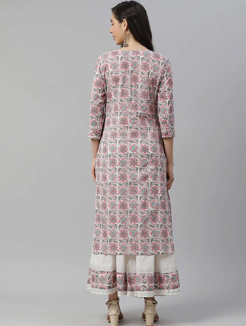 floral kurta palazzo set - 17814896 -  Standard Image - 2